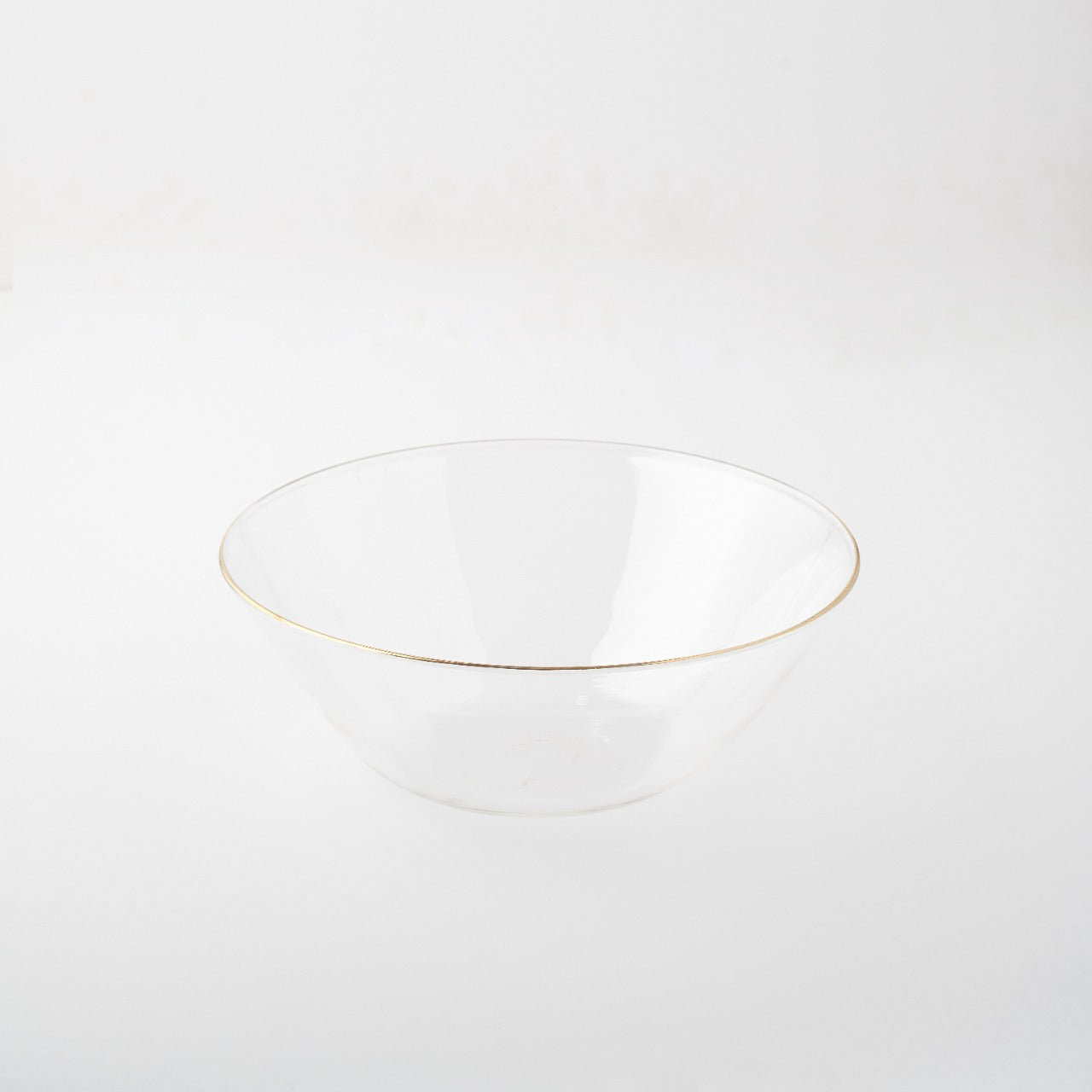 Rekama-Hand Blown Glass Bowls with Gold Edge