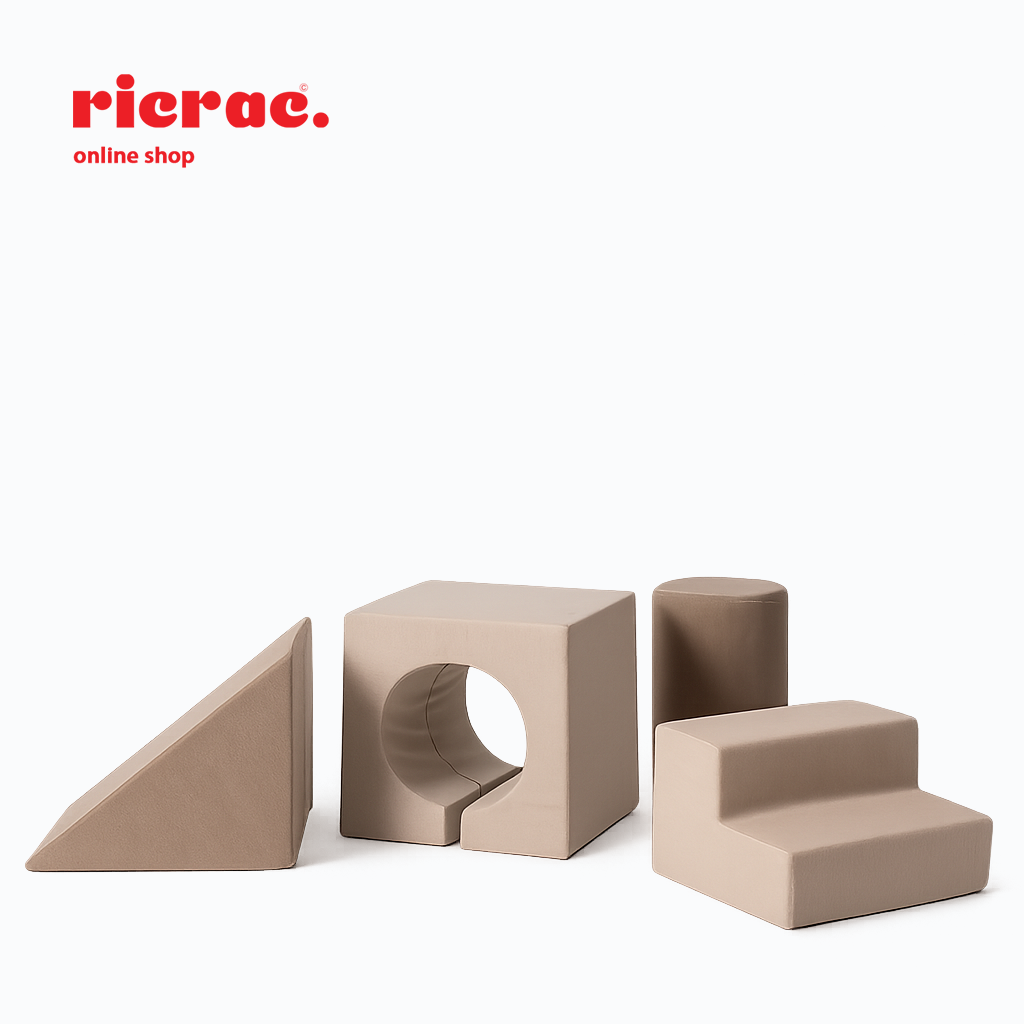 Refanda multi functional kids play set featuring soft play blocks in various shapes for active learning and fun.