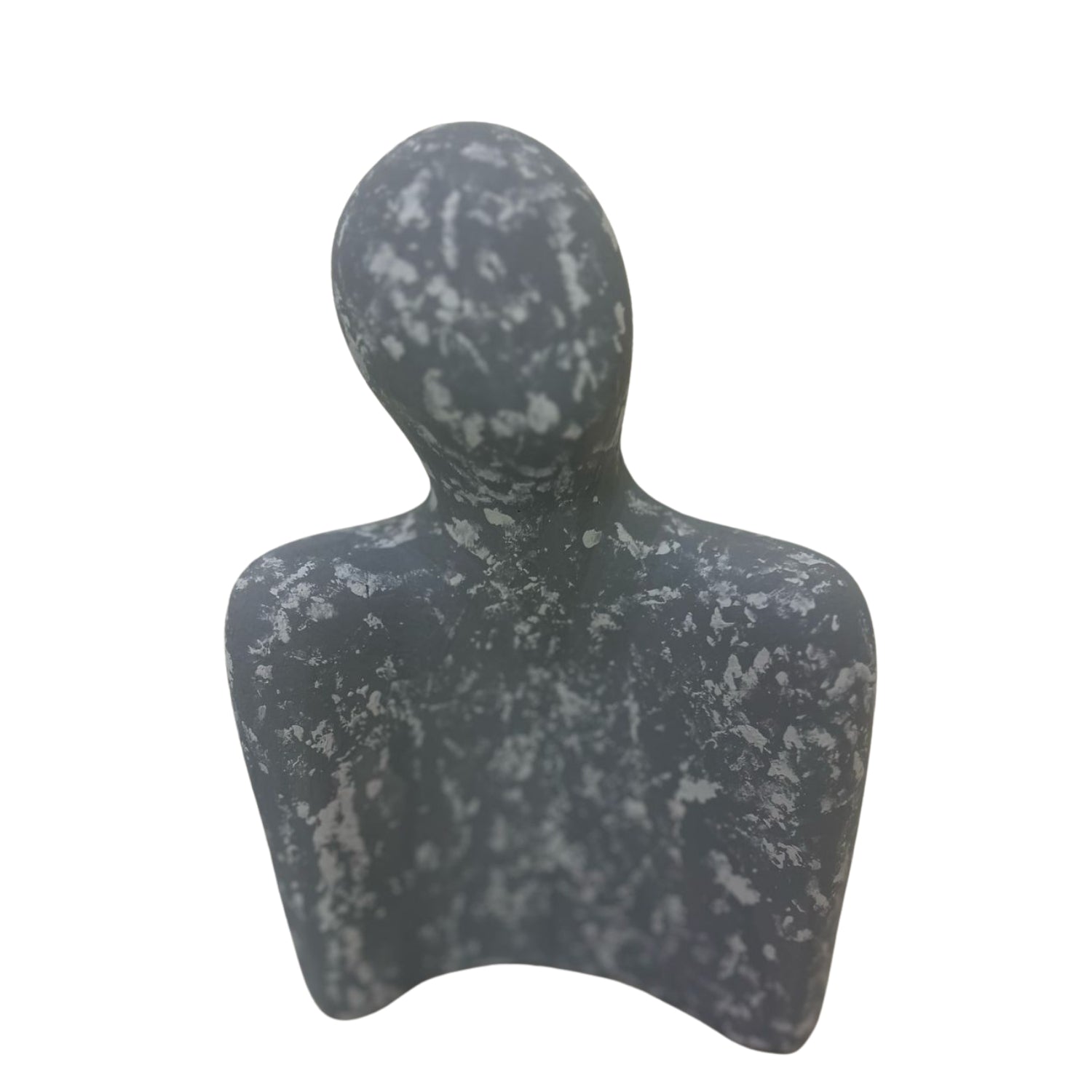 Handcrafted clay accessory in the shape of a person, ideal for home decor as a stylish clay accessory.