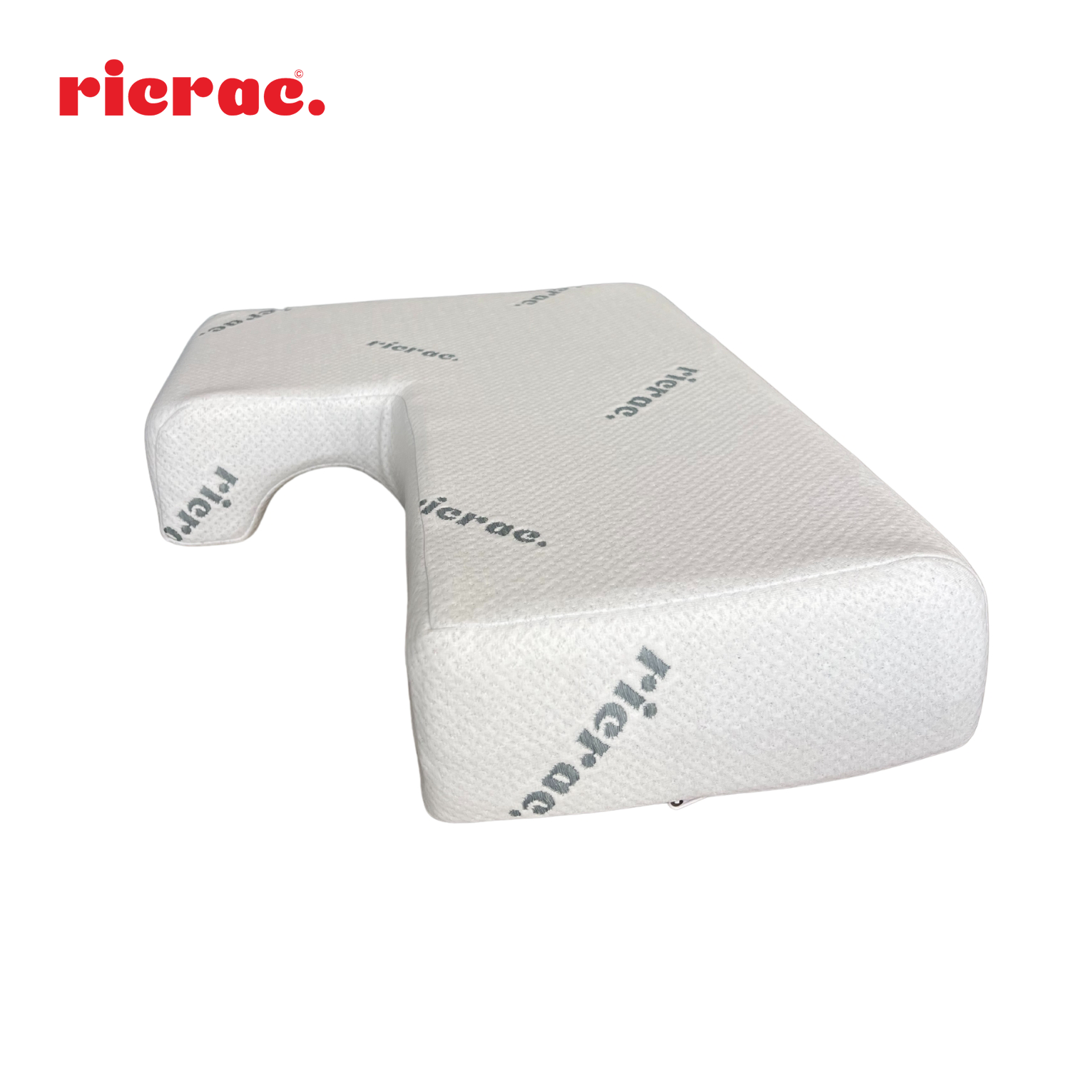 Couple support pillow designed for comfort and intimacy with unique tunnel cutout for couples.