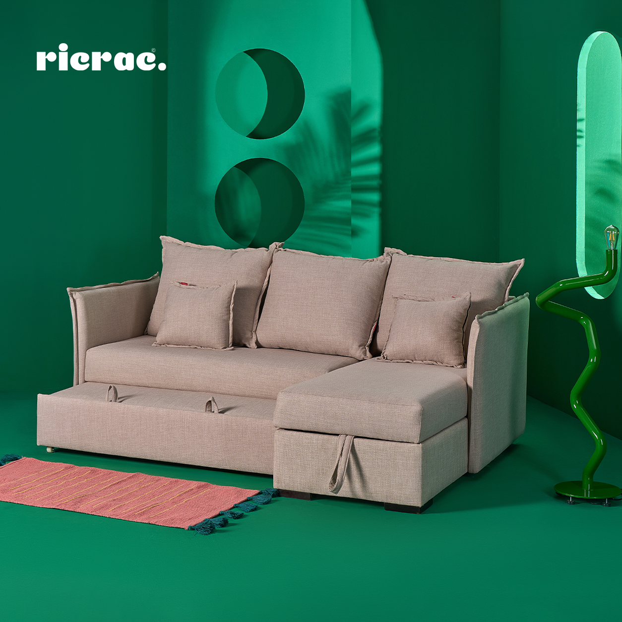Rifal L-Shape Bed