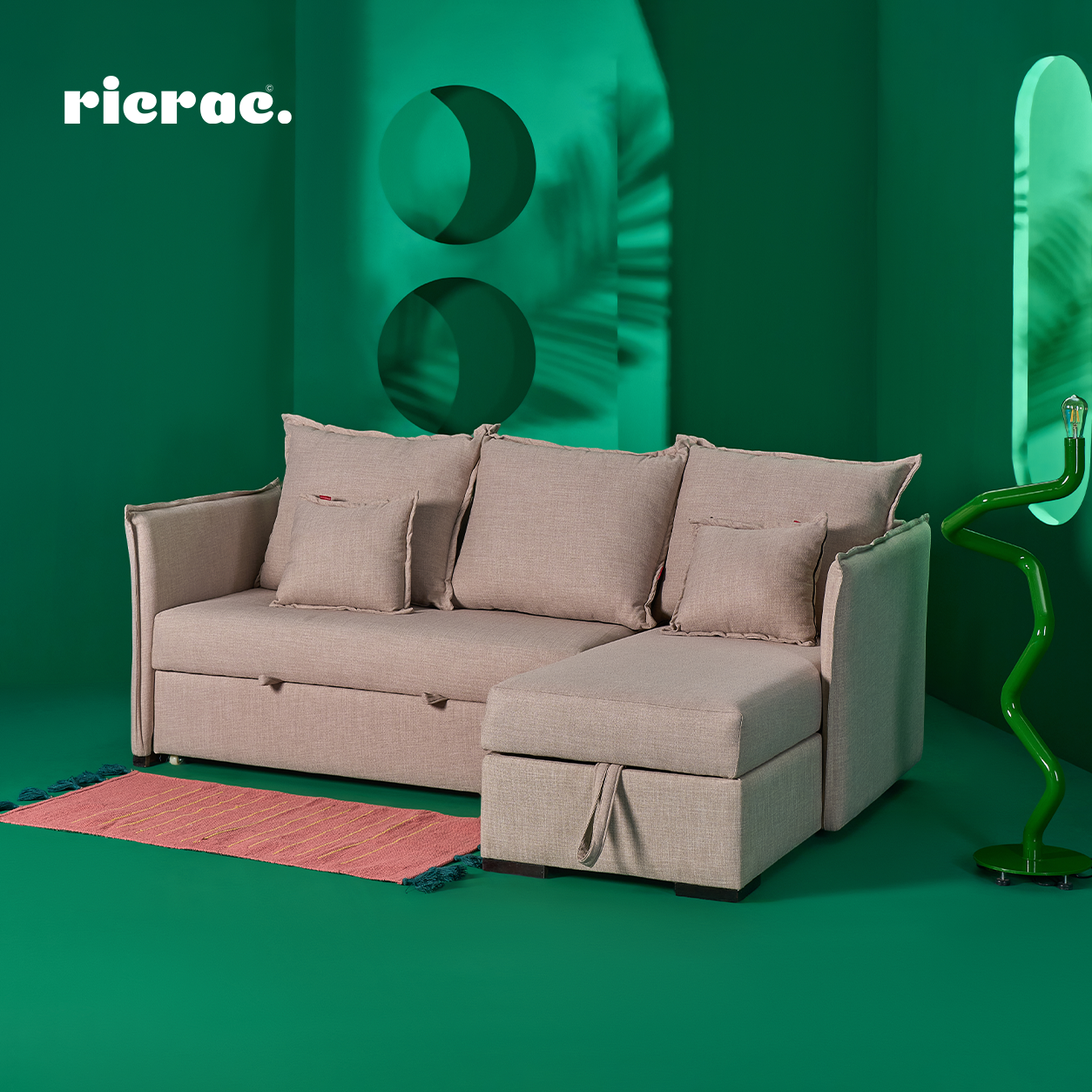 Rifal L-Shape Bed