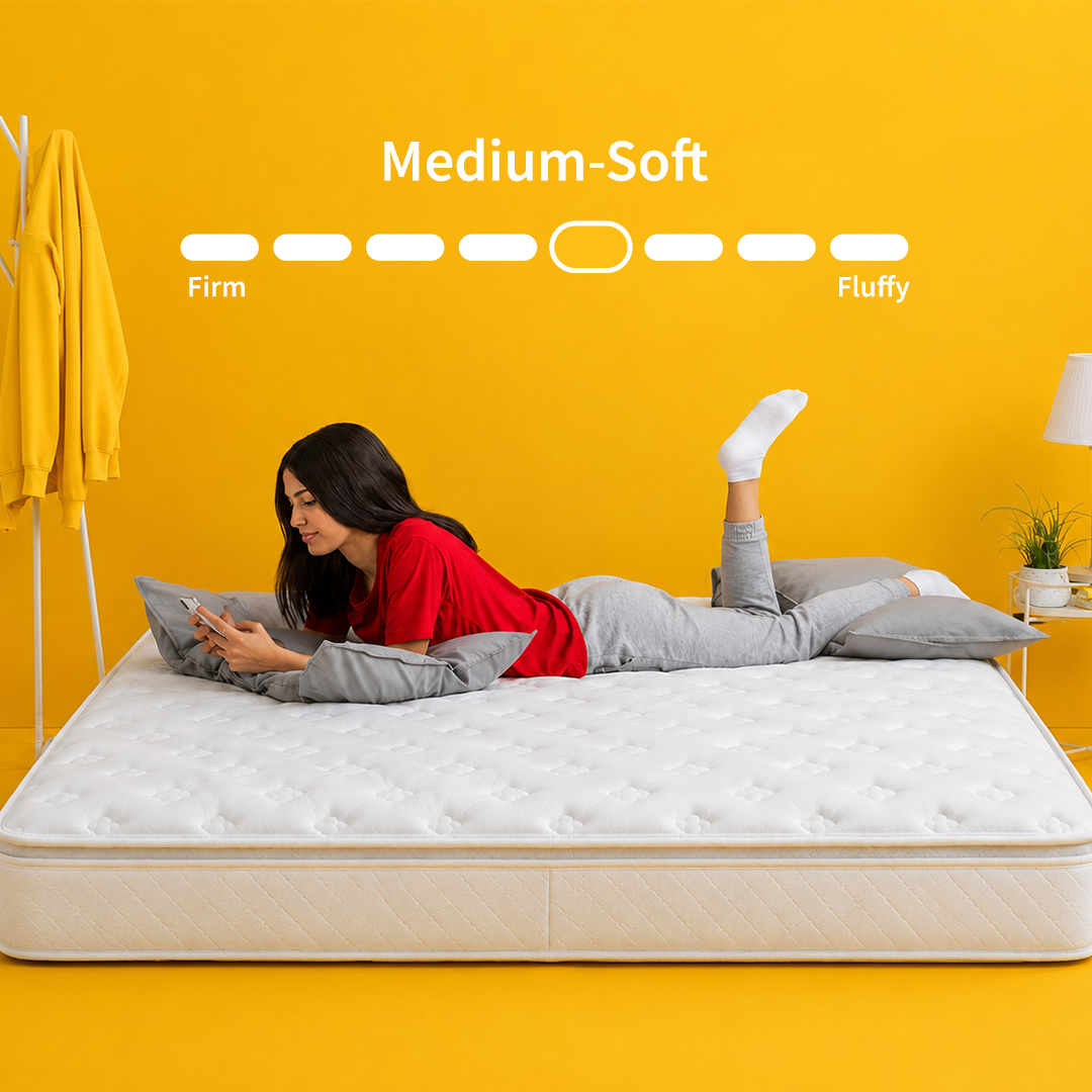 Cooling Memory Foam Pillow Top Mattress