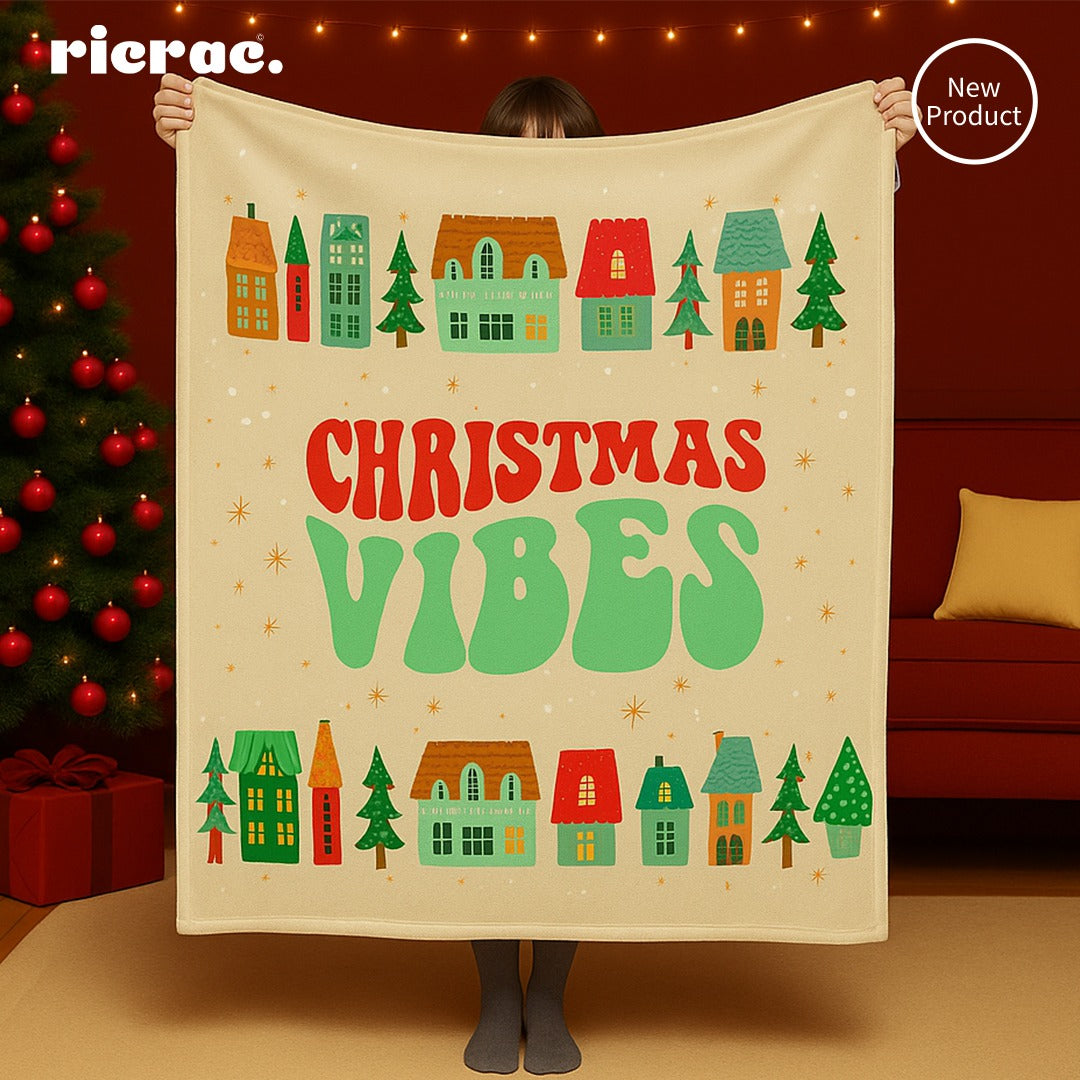 Ravibes- Christmas Fleece Blanket