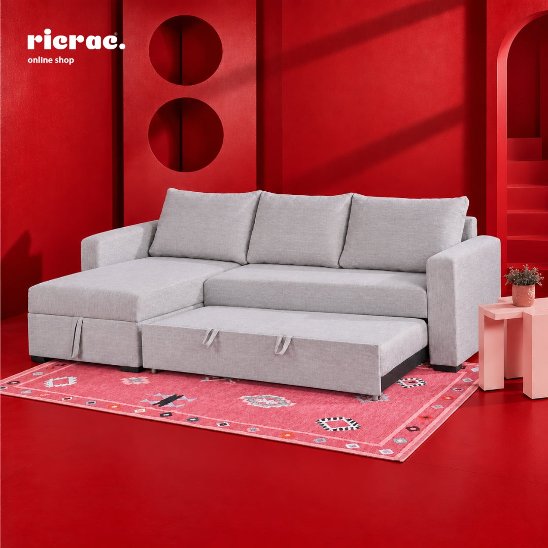 Rybo- Ultra Soft Lshape Sofa Bed