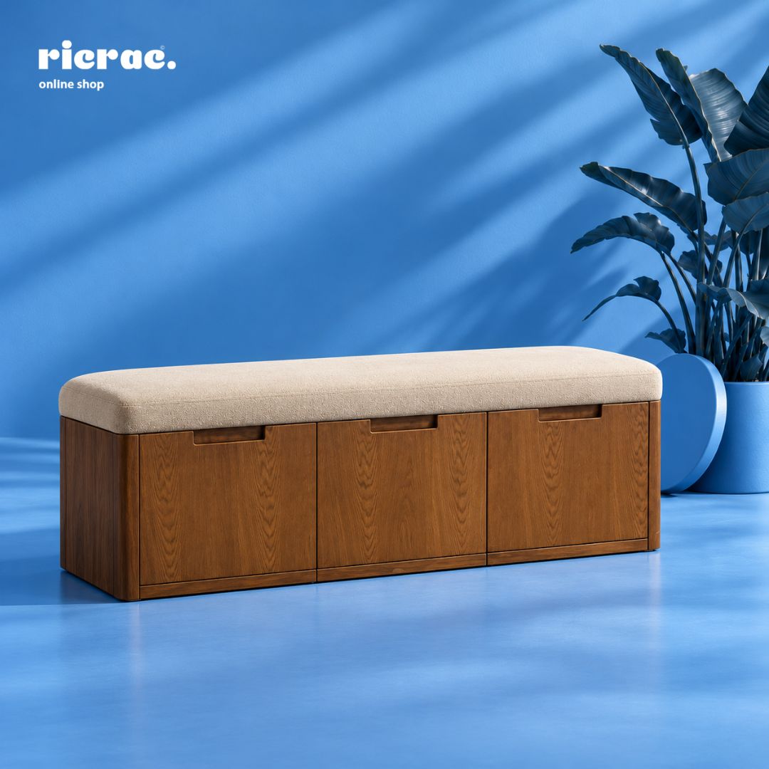 Renkal- Wooden Storage Bench