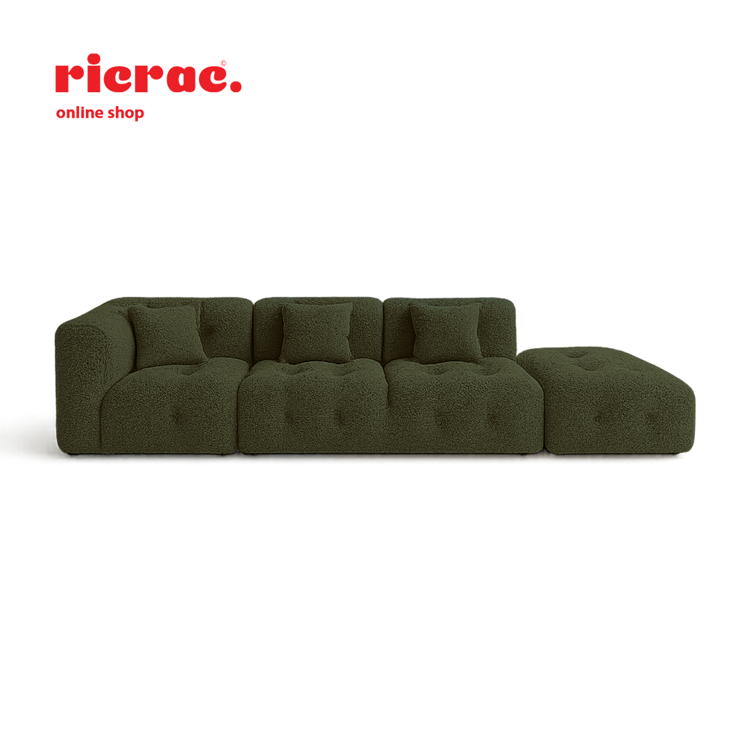 Redano- 3 Seaters Modular Sofa  & a Pouf