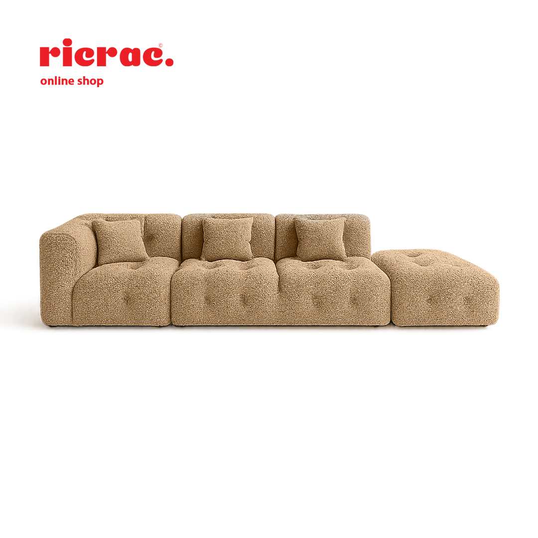 Redano- 3 Seaters Modular Sofa  & a Pouf