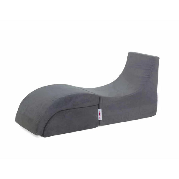 Foldable Chaise Longue - Ribless- Dark Gray Indoors