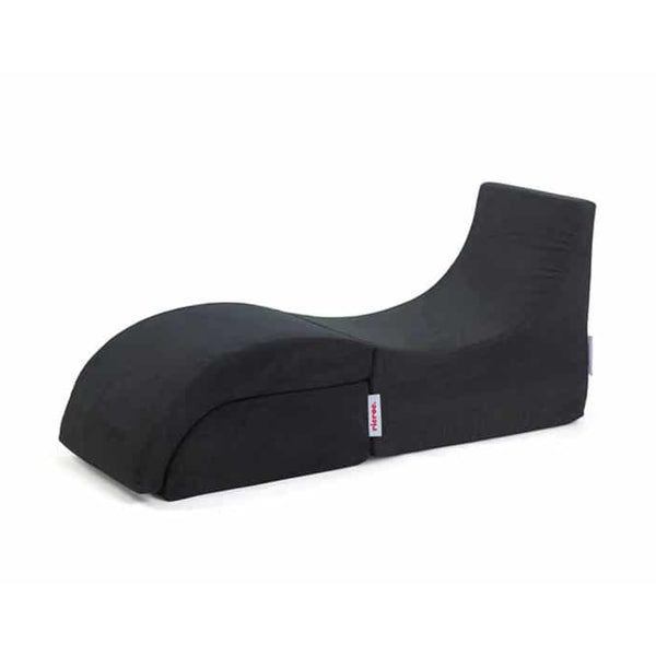 Foldable Chaise Longue - Ribless- Black Indoors