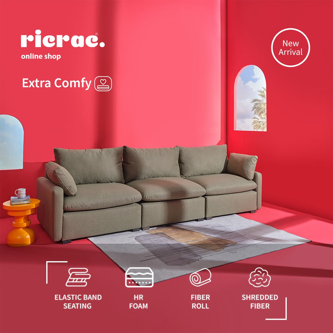 Rabou- Super Soft 3 Seaters Sofa