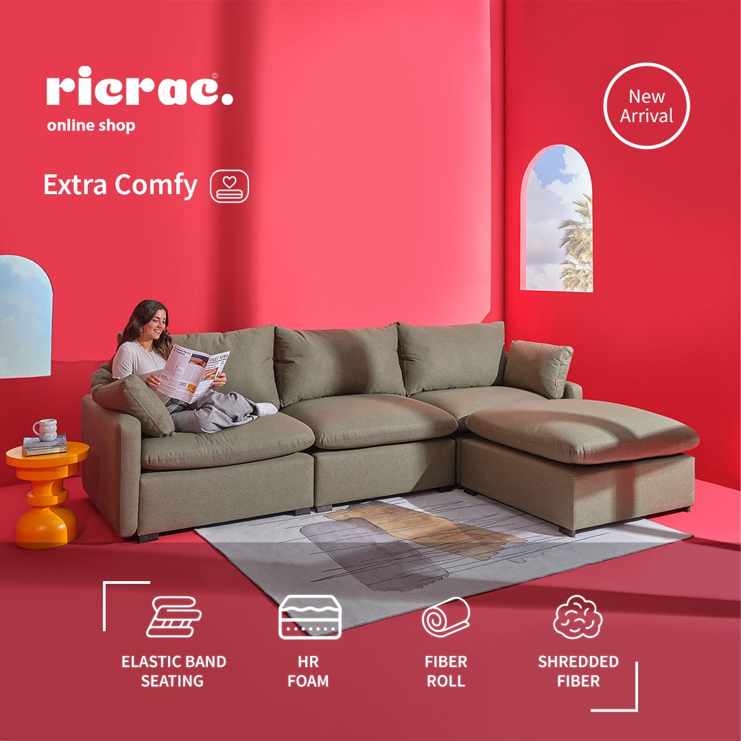 Rabou- Super Soft Lshape Sofa