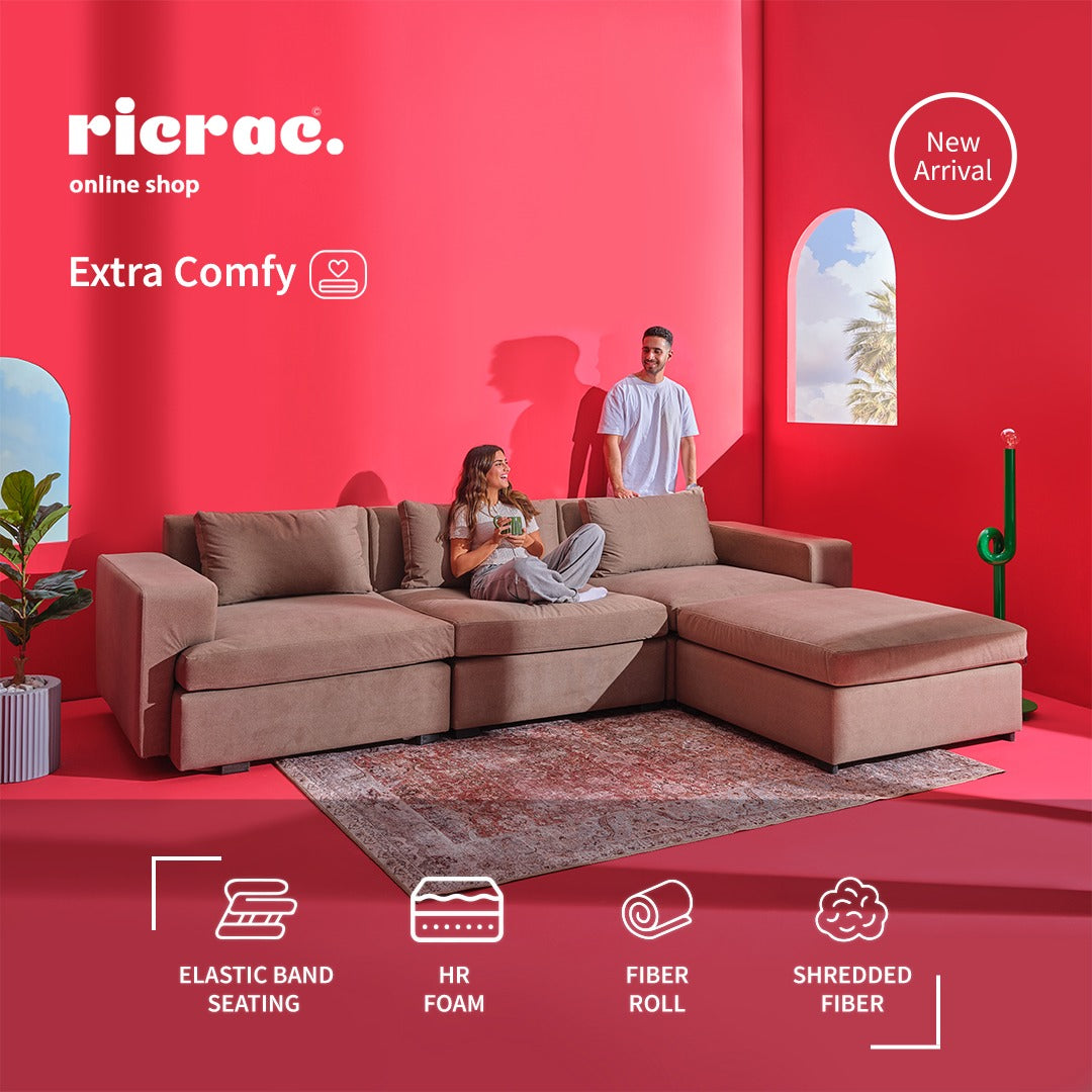 Ratool- Ultra Soft L Shape Modular Sofa