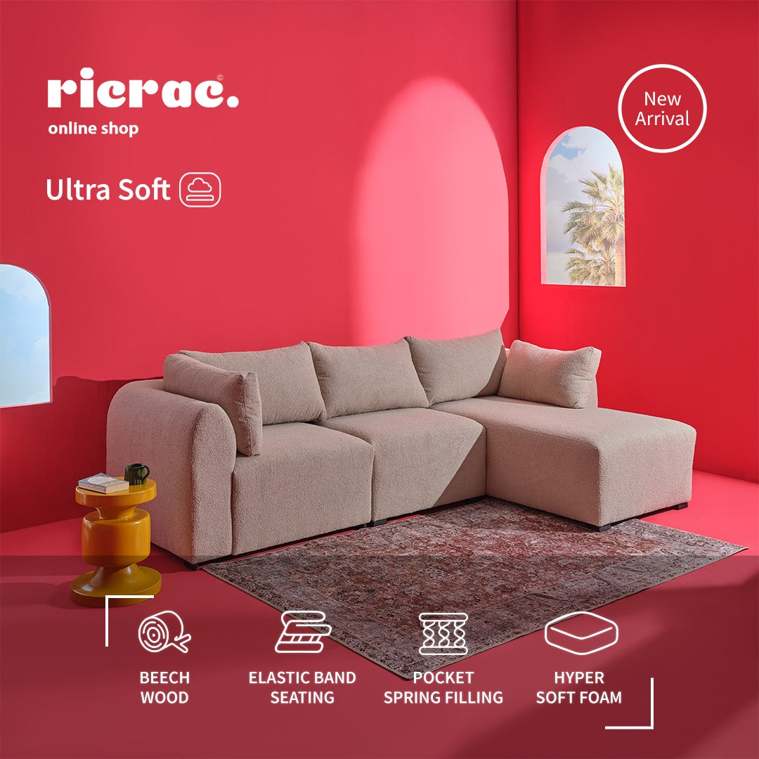 Rafeela- Ultra Soft Lshape Sofa