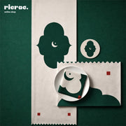 Waterproof Tabletop Set Moroccan pattern featuring placemats, table runner, and coasters in green and white.