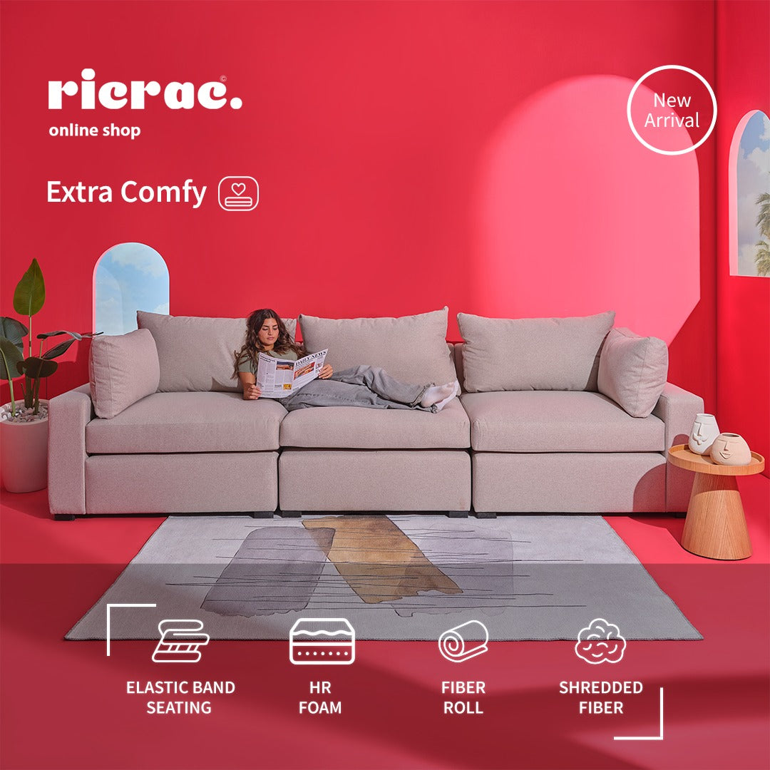 Rafa- Ultra Soft 3 Seaters Sofa