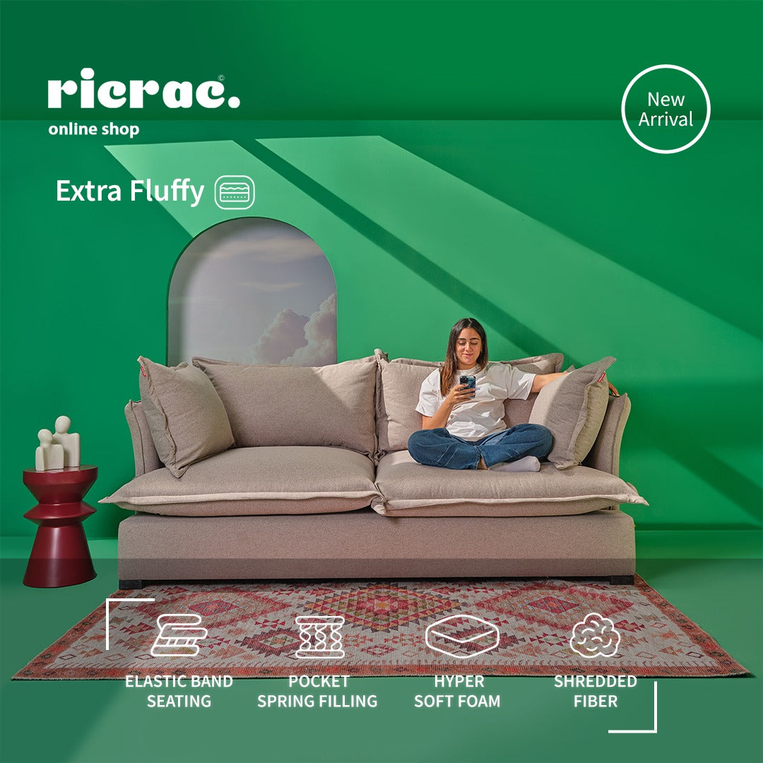 Rakolo- Ultra Fluffy 2 Seaters Sofa