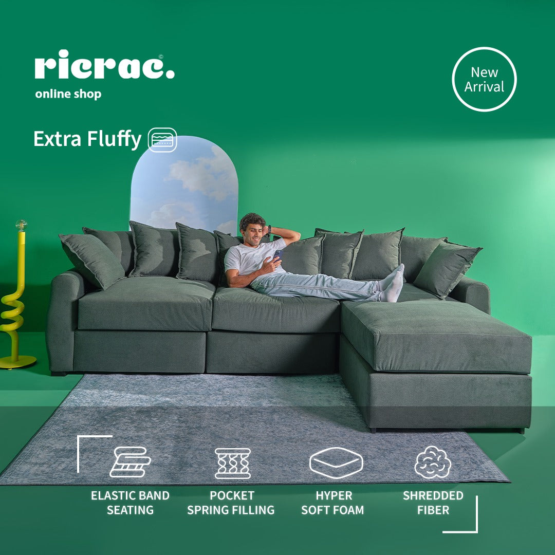 Rundy- Super Soft L Shape Modular Sofa