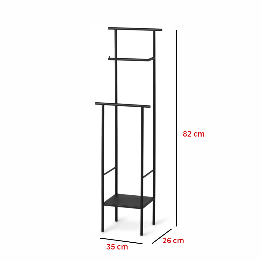 Ruvona- Paper Towels Metal Stand dimensions with height 82 cm, width 35 cm, and depth 26 cm.