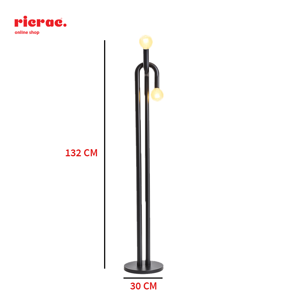 Ravella- Metal Lighting Unit with minimalistic design, height 132 CM and base diameter 30 CM, perfect for stylish interiors.