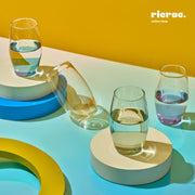 Roundam- Hand Blown Glass Cup