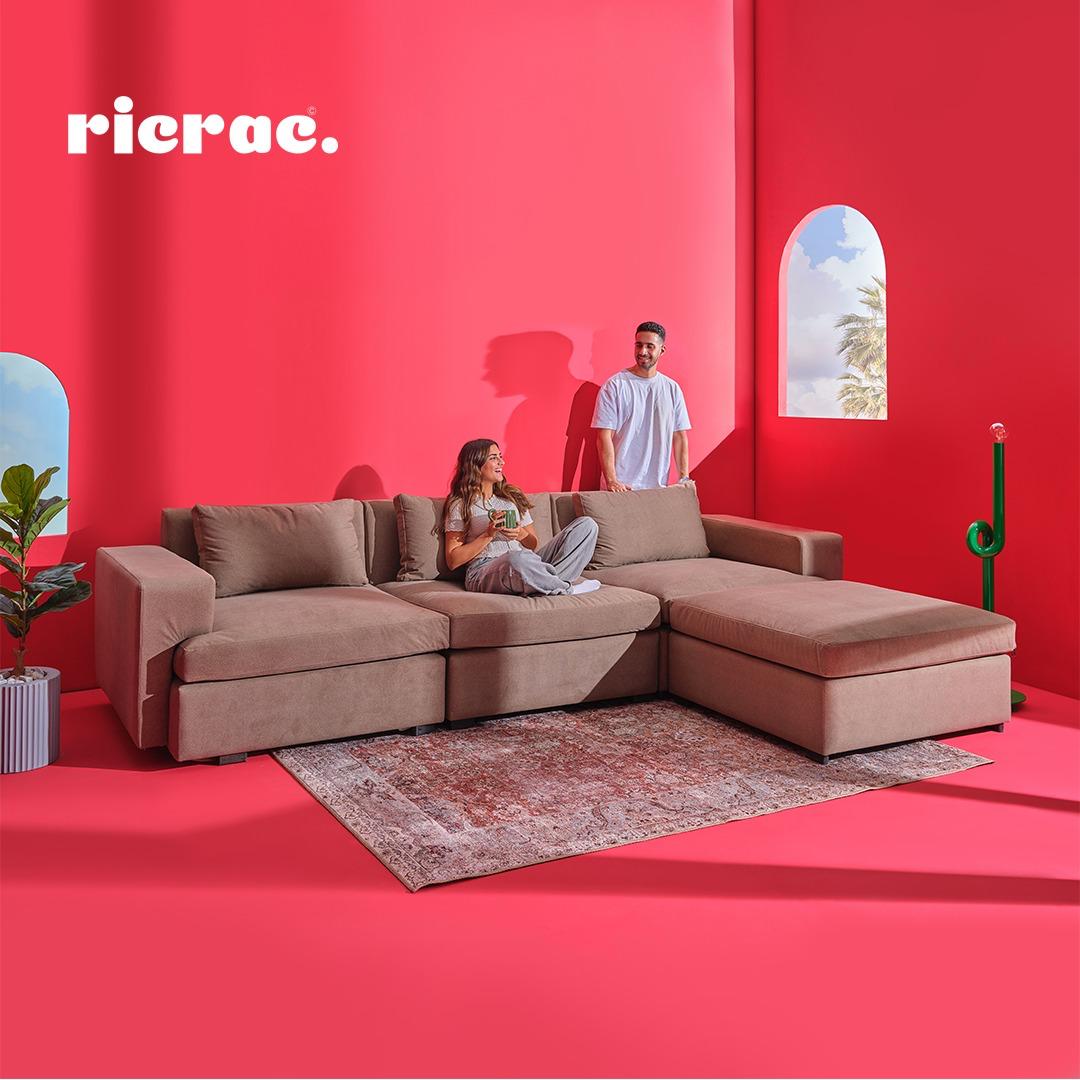 Ratool- Ultra Soft L Shape Modular Sofa