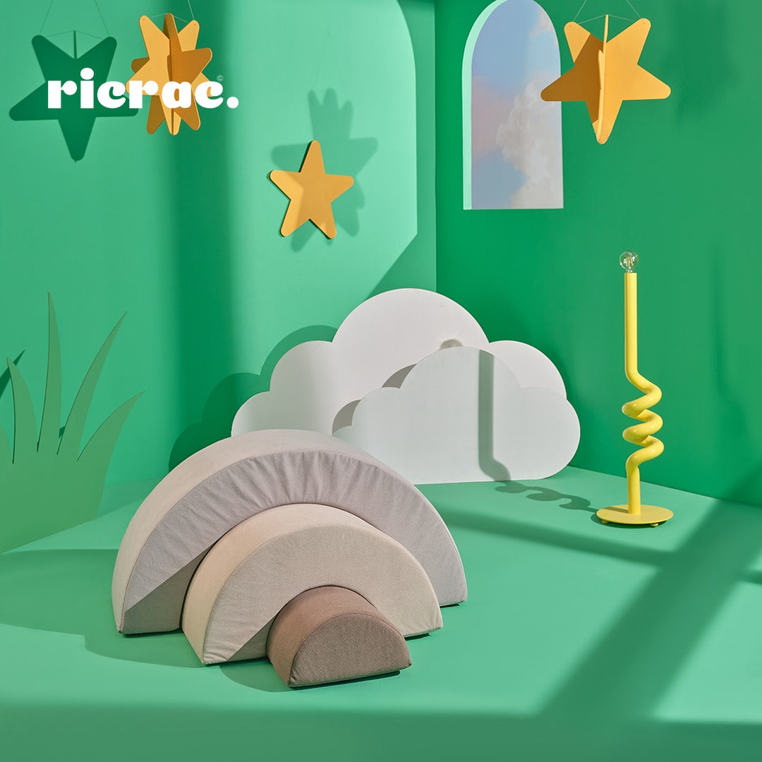 Ranzula- Multi functional Kids Set arranged in a colorful playroom with stars and cloud decorations.