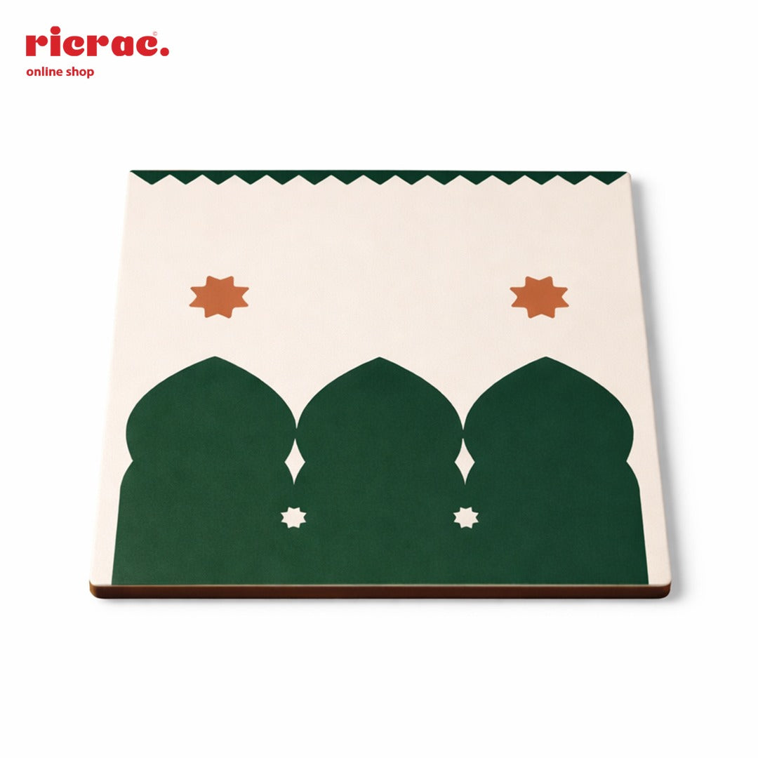 Coasters – Islamic pattern with Orange star motifs
