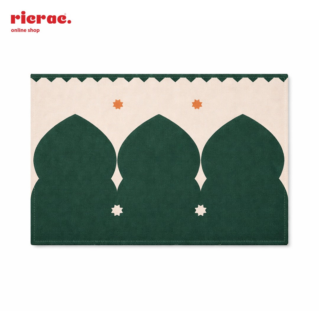 Waterproof Placemats – Islamic pattern with Orange star motifs