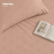Jacquard Tencel Bed Sheet Set with 2 Pillow Cases - Leaves