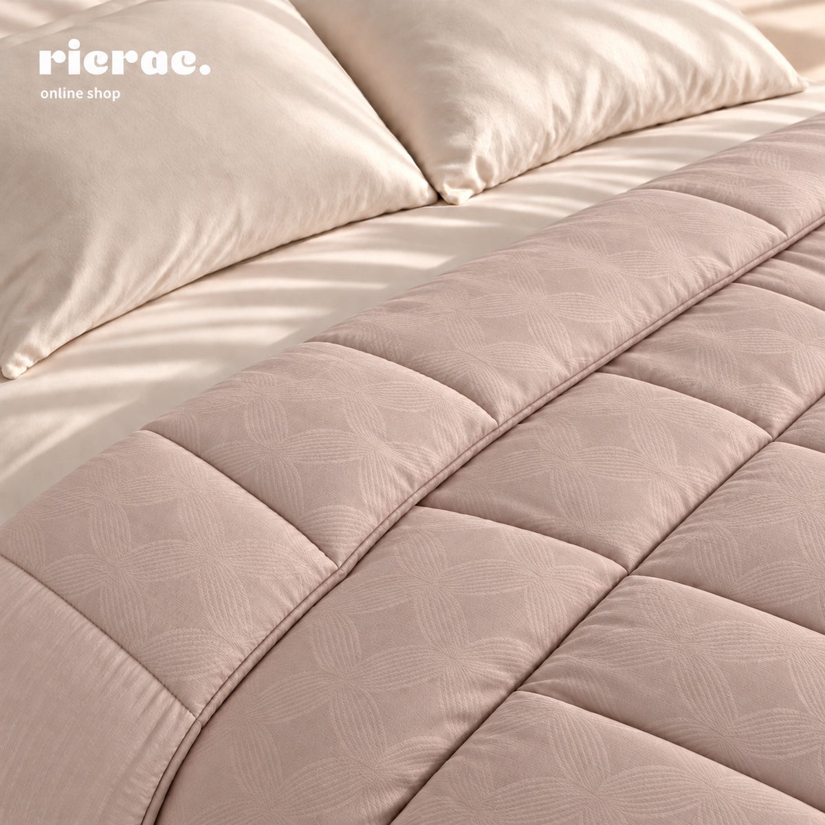Jacquard Tencel Comforter & 2 pillow cases- Leaves