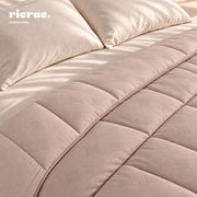 Jacquard Tencel Comforter & 2 pillow cases- Leaves