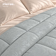 Jacquard Tencel Comforter & 2 pillow cases- Flowers