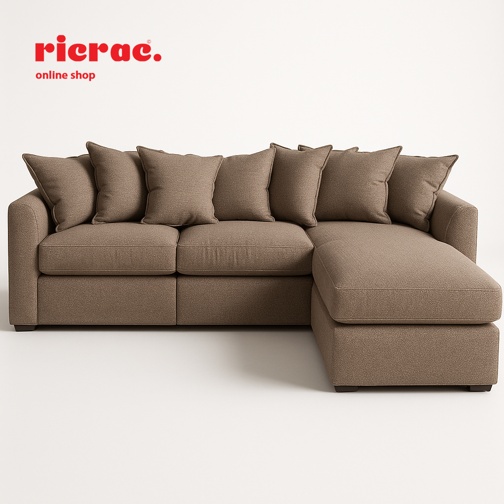 راندي - كنبة على شكل حرف L ناعمة للغاية وقابلة للتعديل