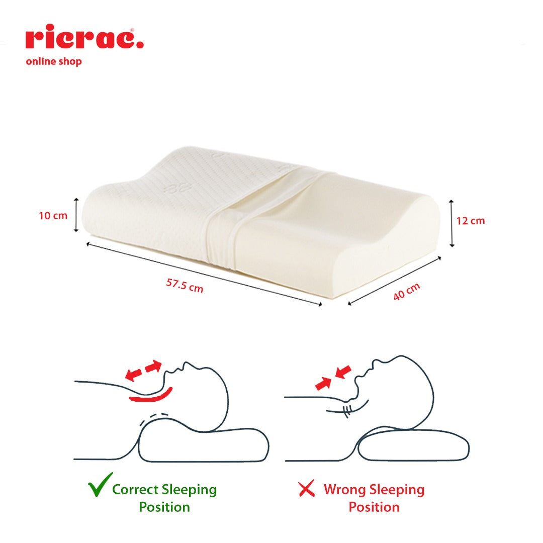Wavy Memory Foam Pillow - Comfort & Support - Ricrac Shop