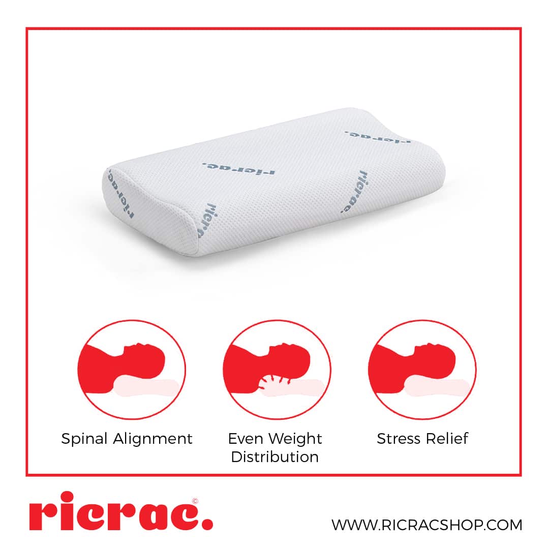 Memory Foam Neck Pillow - Comfort & Relaxation - Ricrac Shop