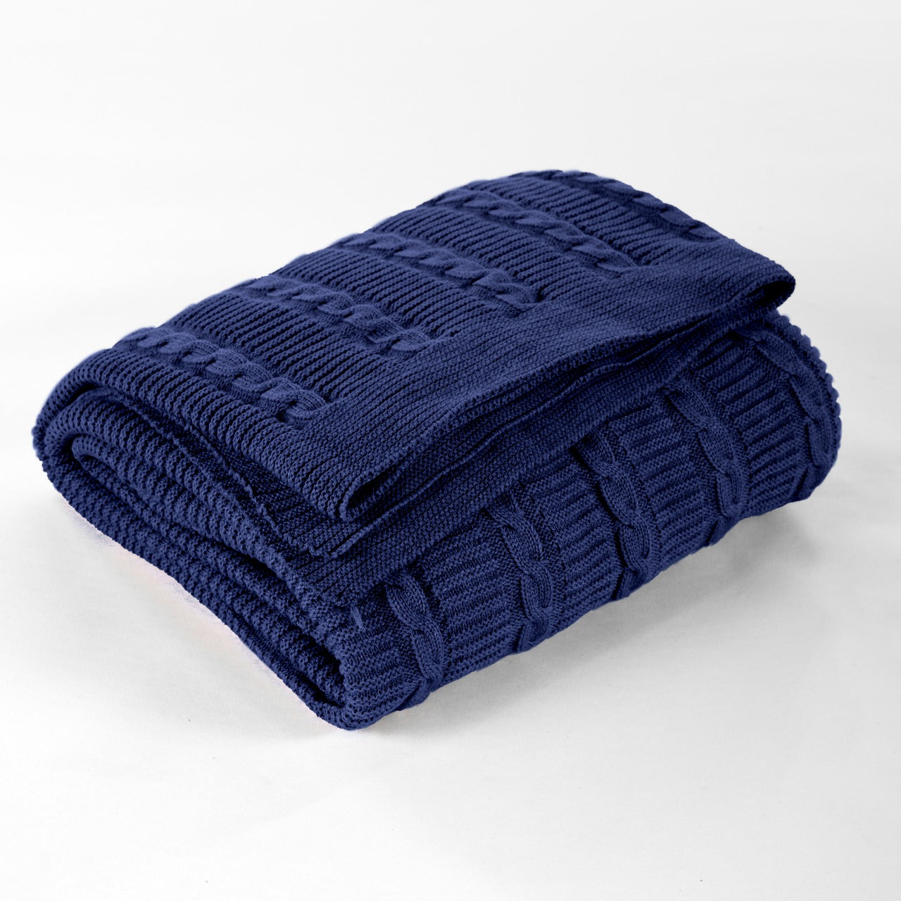 Rako-  Tricot Knitted Cotton Throw Blanket