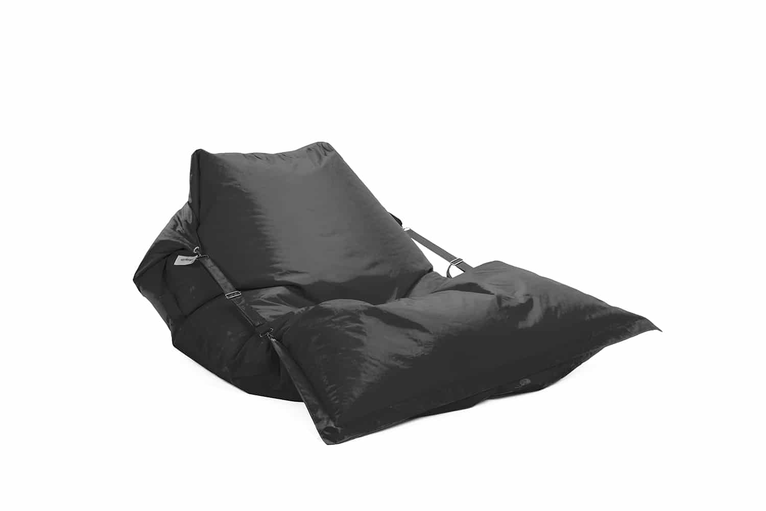 Buggle-up Bean bag Lounge Chair in black, perfect bean bag chair for cozy indoor and outdoor lounging.