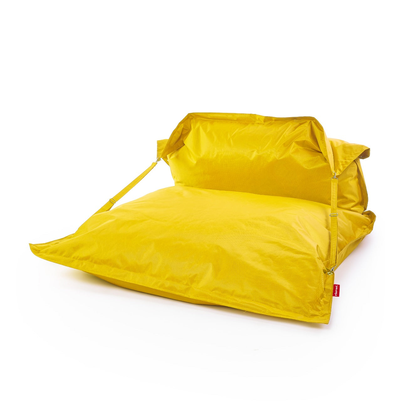 Buggle-up Bean bag Lounge Chair in bright yellow, perfect for indoor and outdoor lounging. Ideal bean bag chair for relaxation.