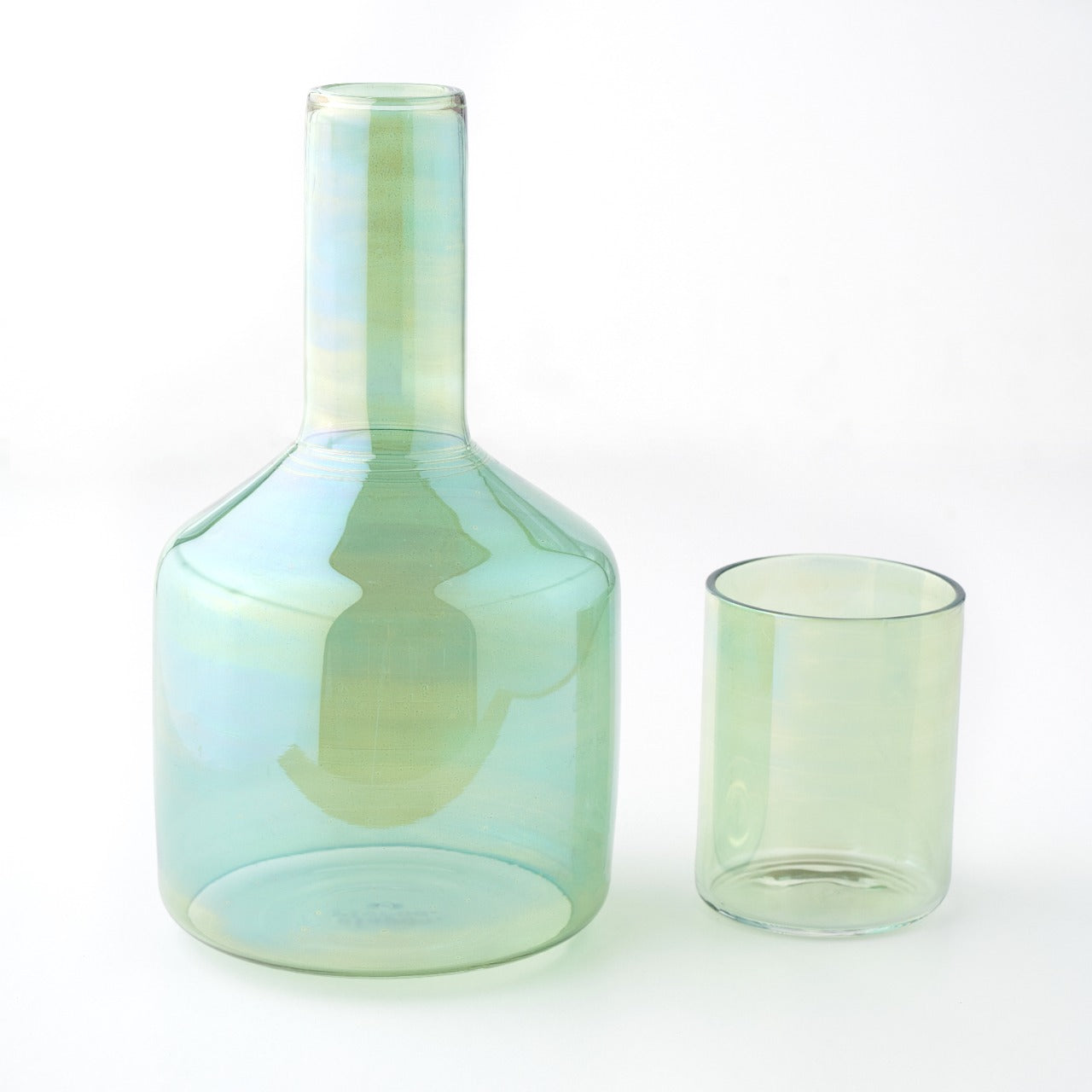 Rakoozy- Hand Blown Glass Bottle with 1 Cup