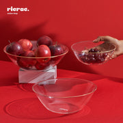 Rekama-Hand Blown Glass Bowls with Gold Edge