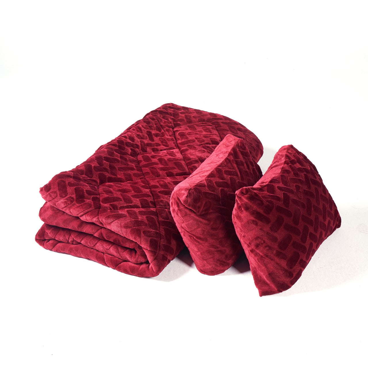Roolafa- Ultra Plush Mink Comforter Set (Cover & 2 Pillow Cases)