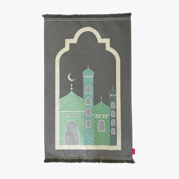 سجادة صلاة مطبوعة- مسجد ملون