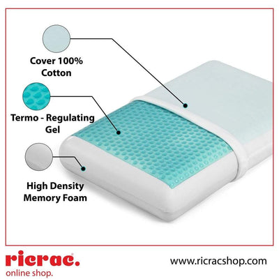 Cooling Memory Foam Gel Pillow- Medium
