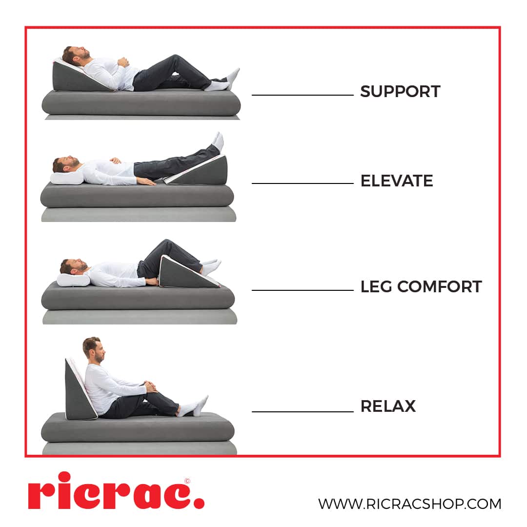 Orthopedic Wedge Pillow for Comfort & Support - Ricrac Shop